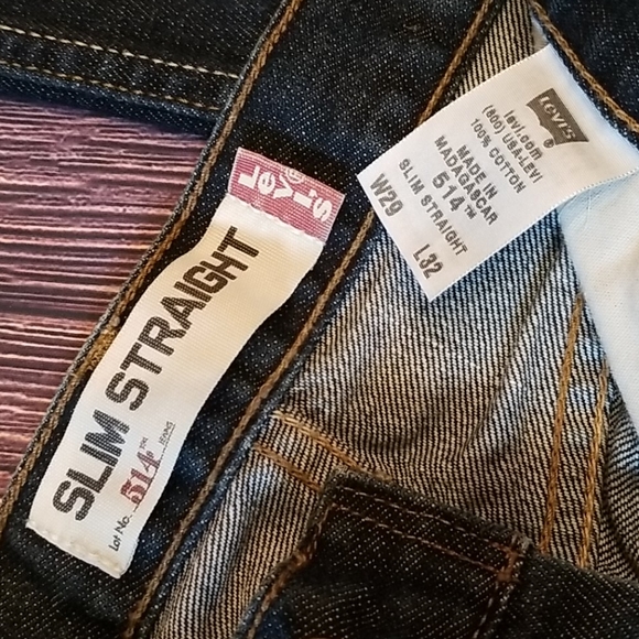 Men's Levi's 514 Slim Straight Jeans - Picture 4 of 5